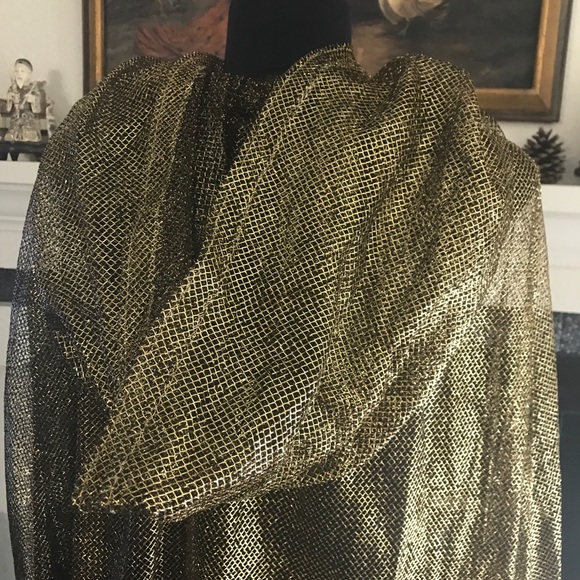 Sheer Gold Dust Woman Renaissance Cape - Picture 9 of 15